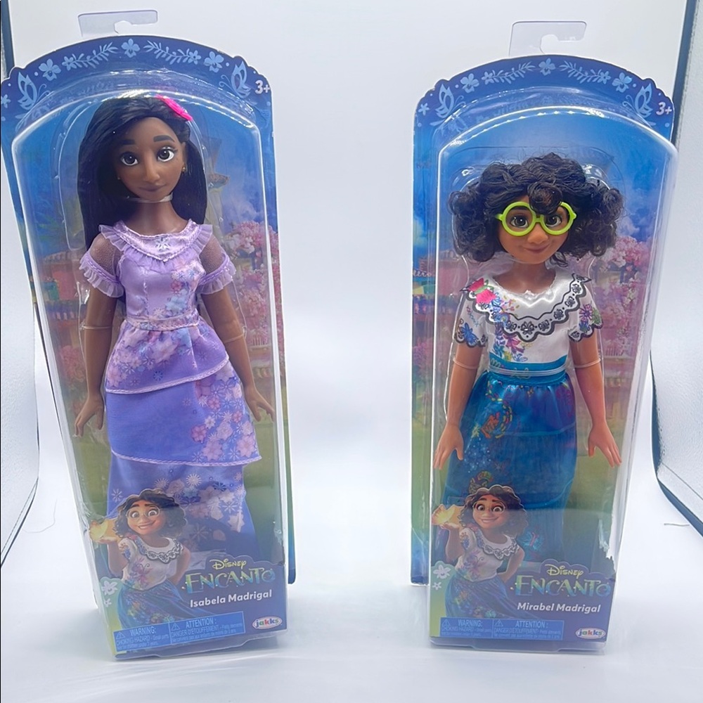 Disney Encanto Isabela and Mirabel Madrigal Dolls - Purple and Blue